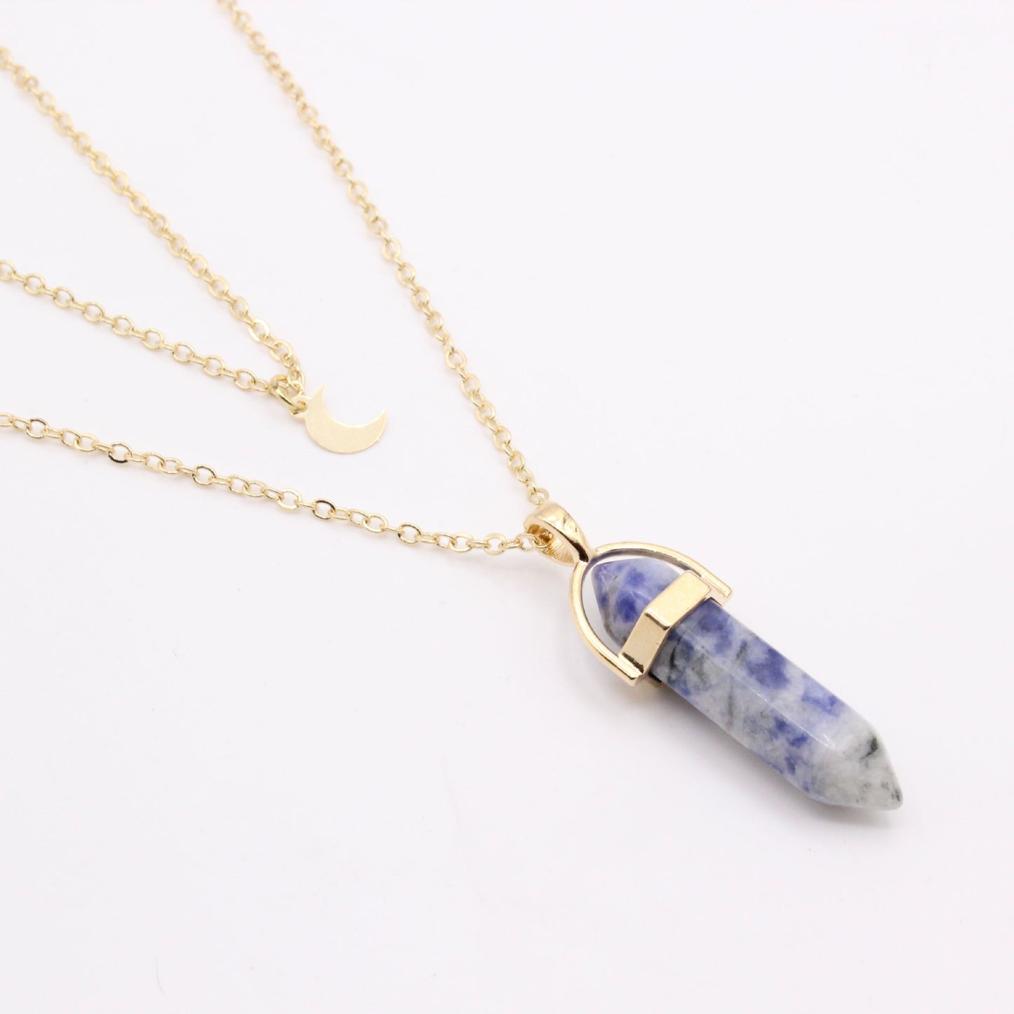 2 Layer Gemstone Necklace