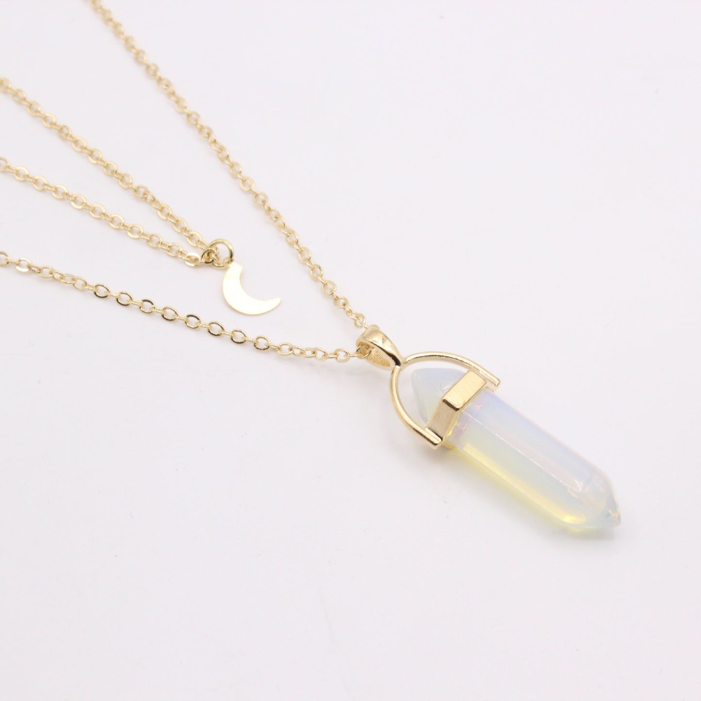 2 Layer Gemstone Necklace